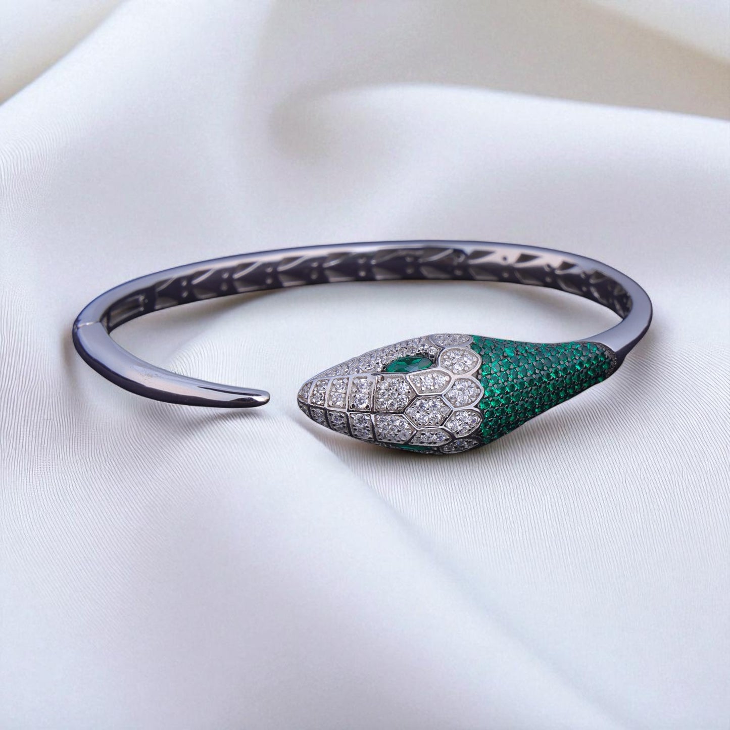 Emerald Serpent Cuff