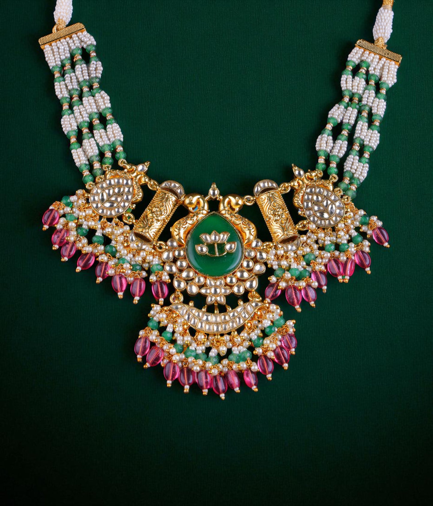 Silver Noor Cascade Necklace