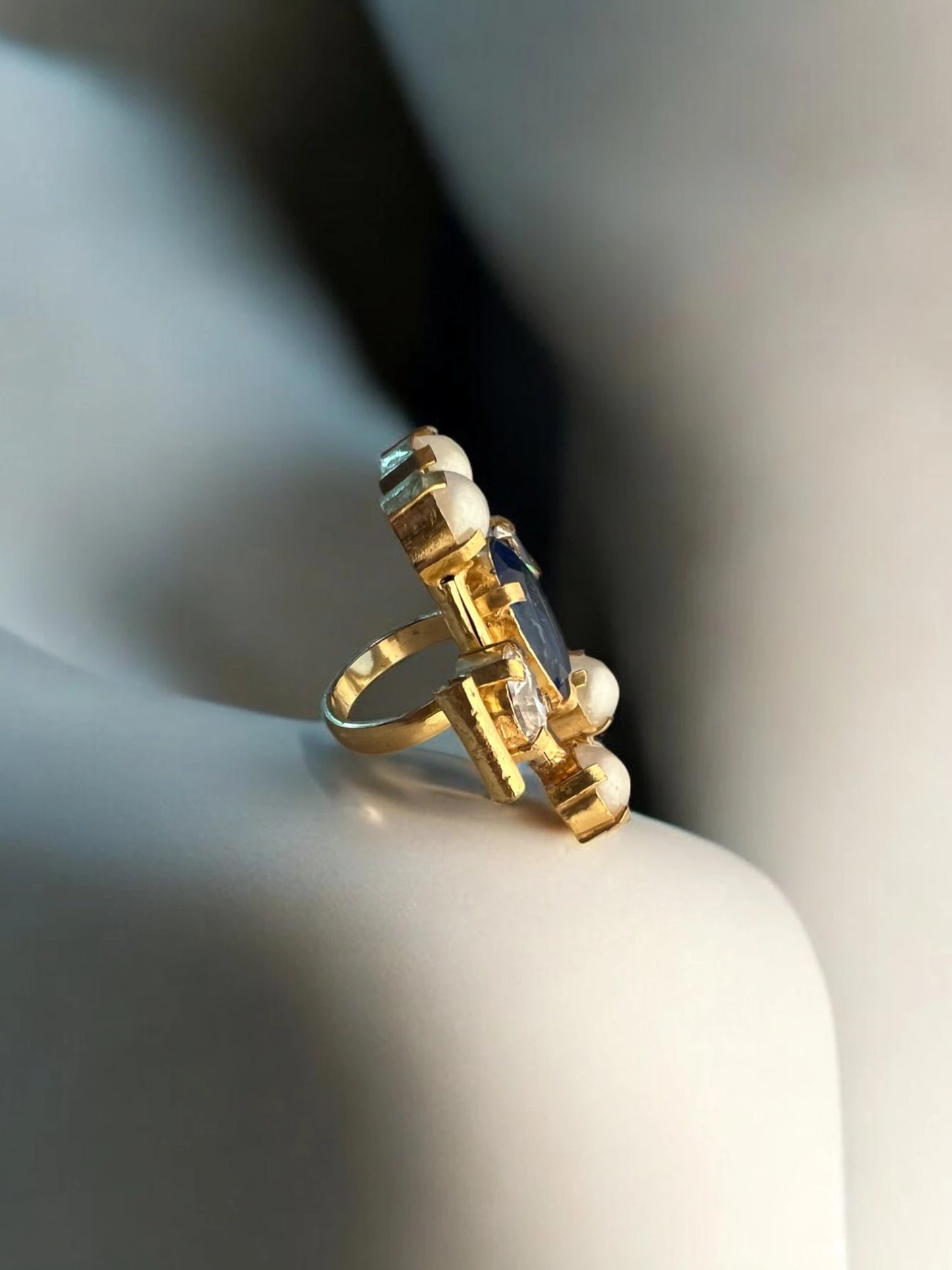 Sapphire Orbit Ring