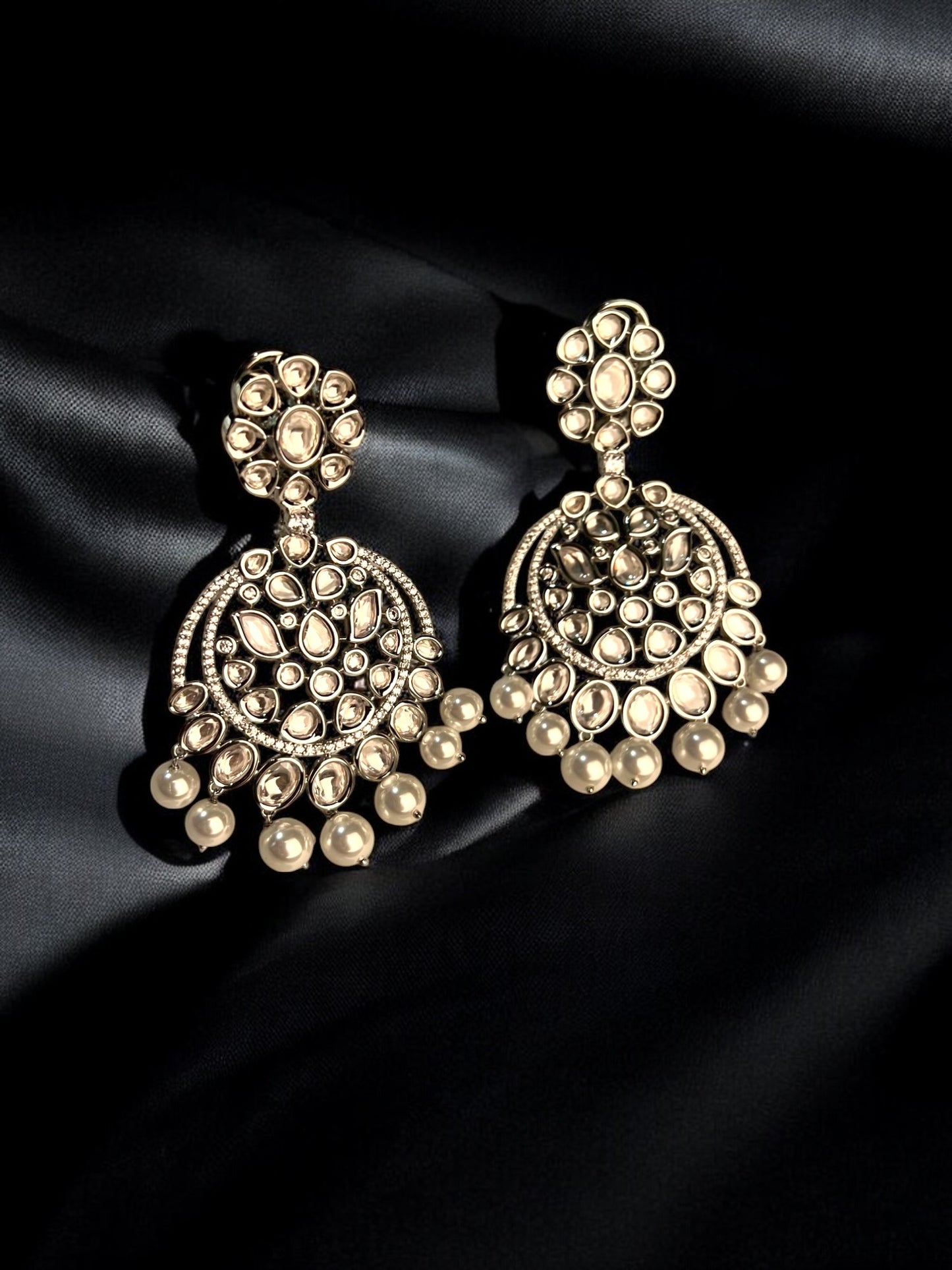 Pearl Chandbali Earrings