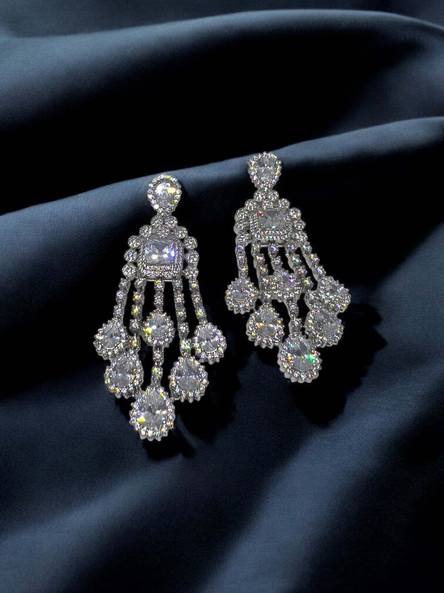 Regal Radiance Chandelier Earrings