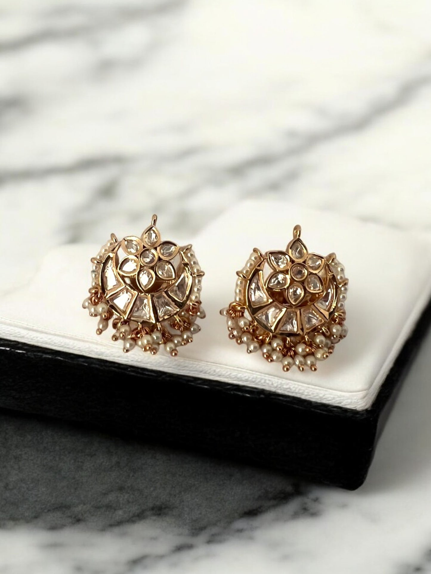 Royal Kundan Pearl Earrings