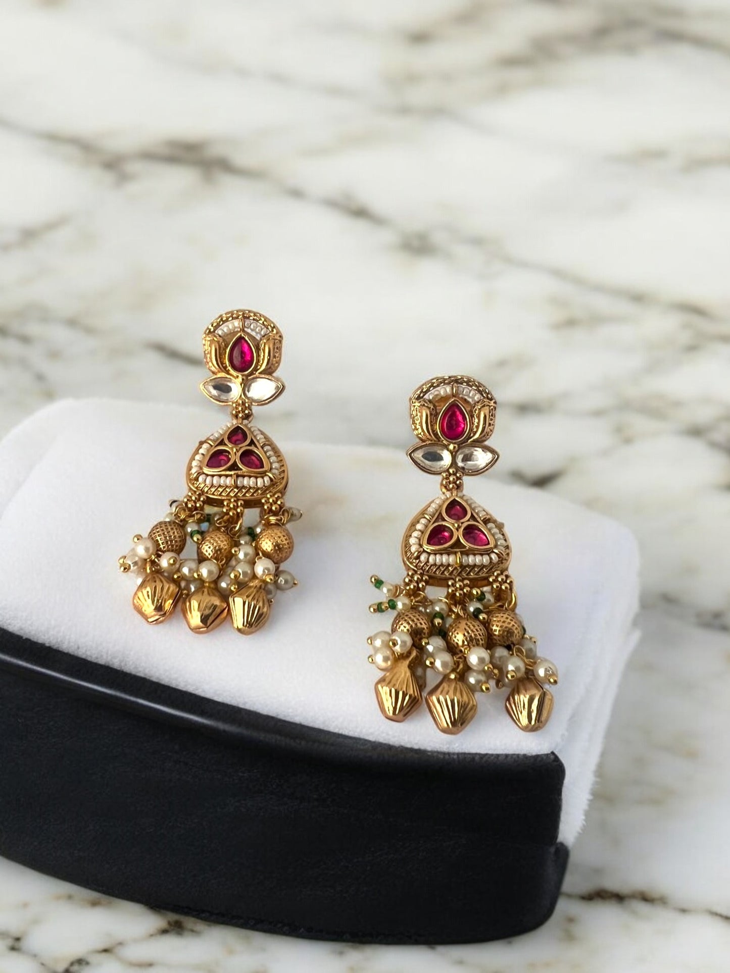 Ruby Pearl Jhumka