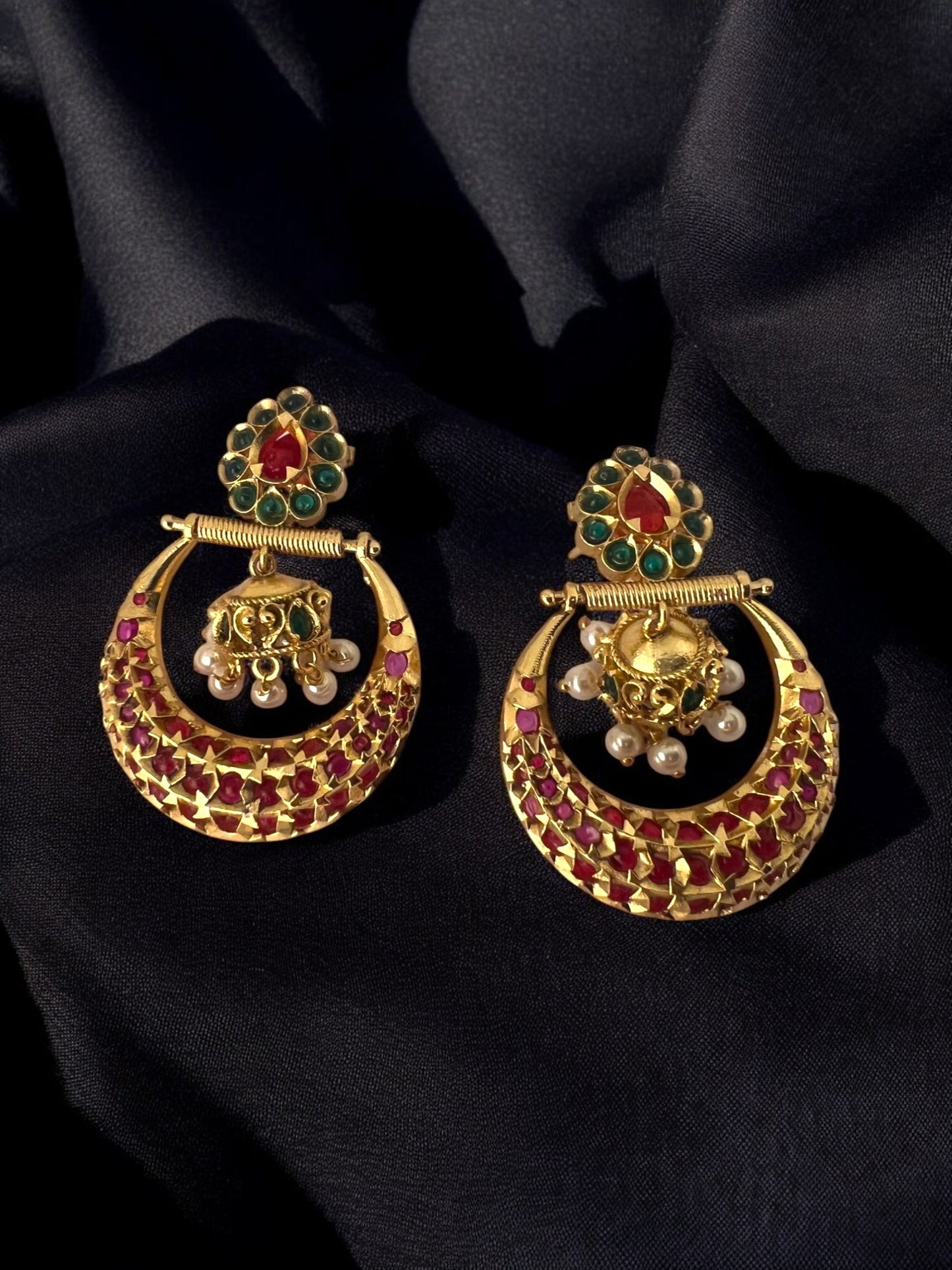 Royal Crescent Chandbali Earrings