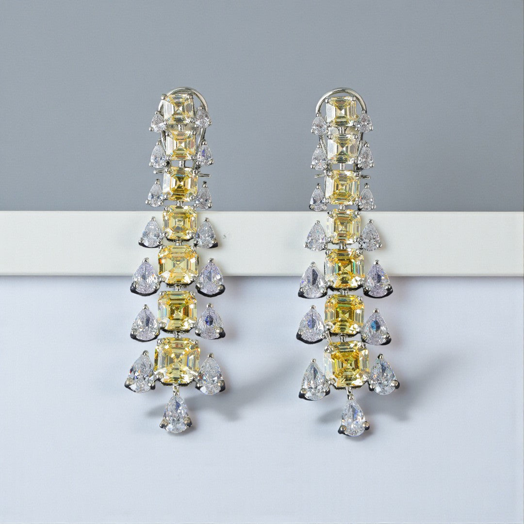 Yellow Sapphire Danglers