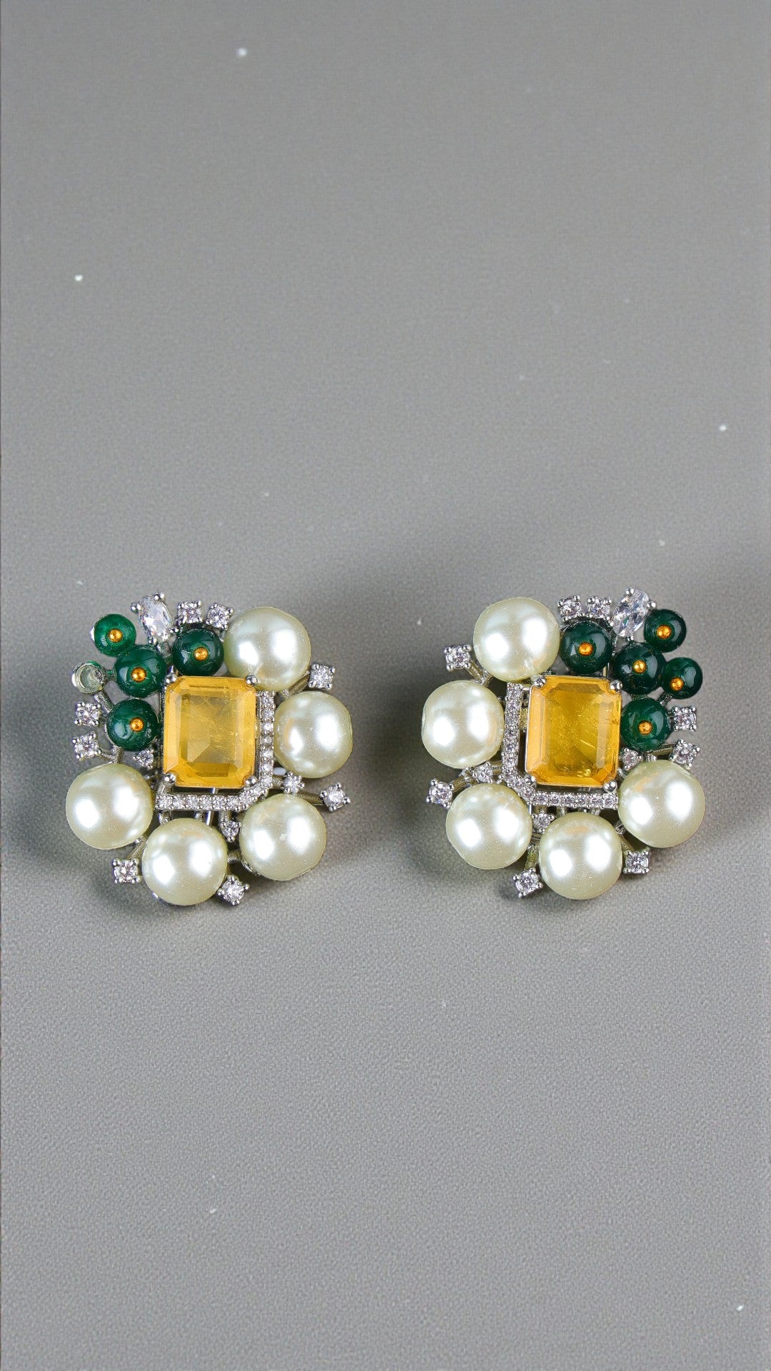 Bold Blossom Pearl Studs