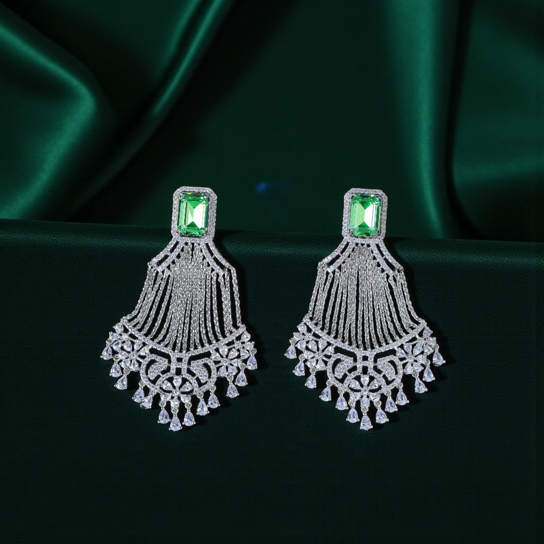 Emerald Symphony Danglers