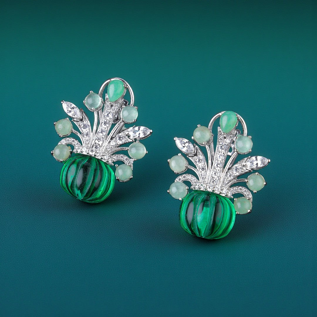 Pure Silver Bloom Earrings