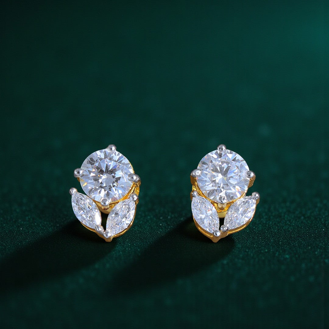 Pure SIlver Round Studs