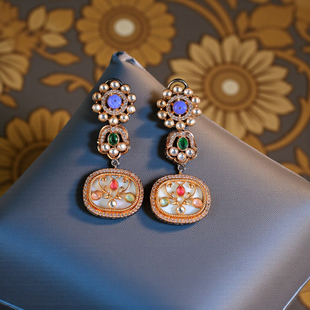 Radiant Meenakari Danglers