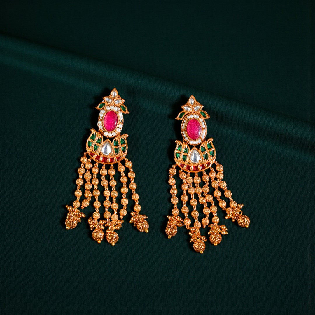Golden Glamour Earrings