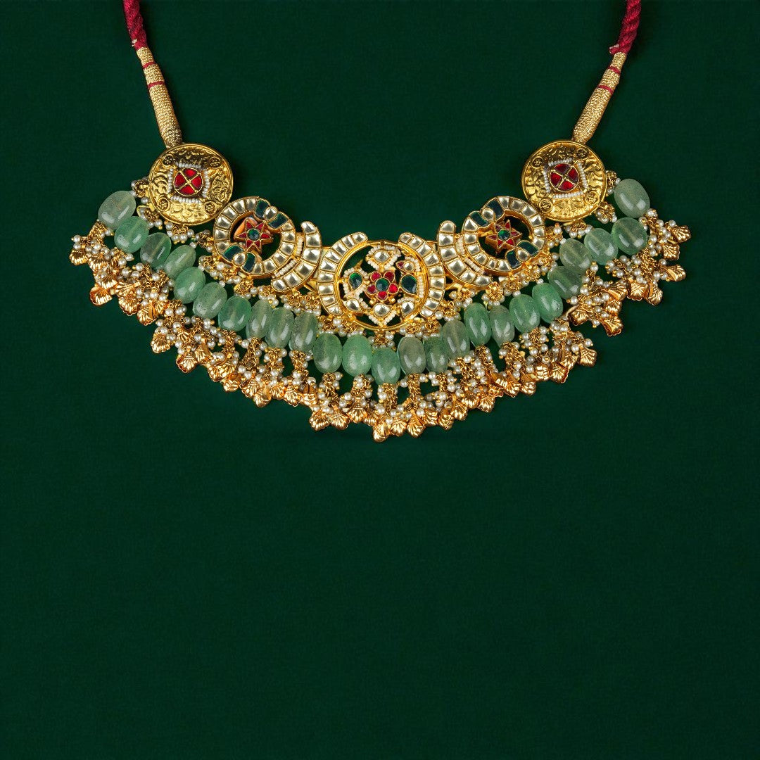 Blossom Kundan Necklace Set