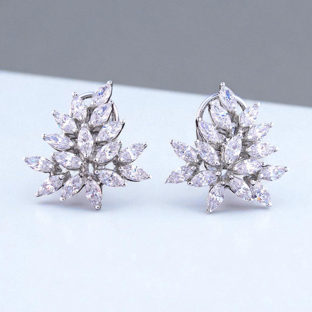 92.5 Silver Marquise Earrings
