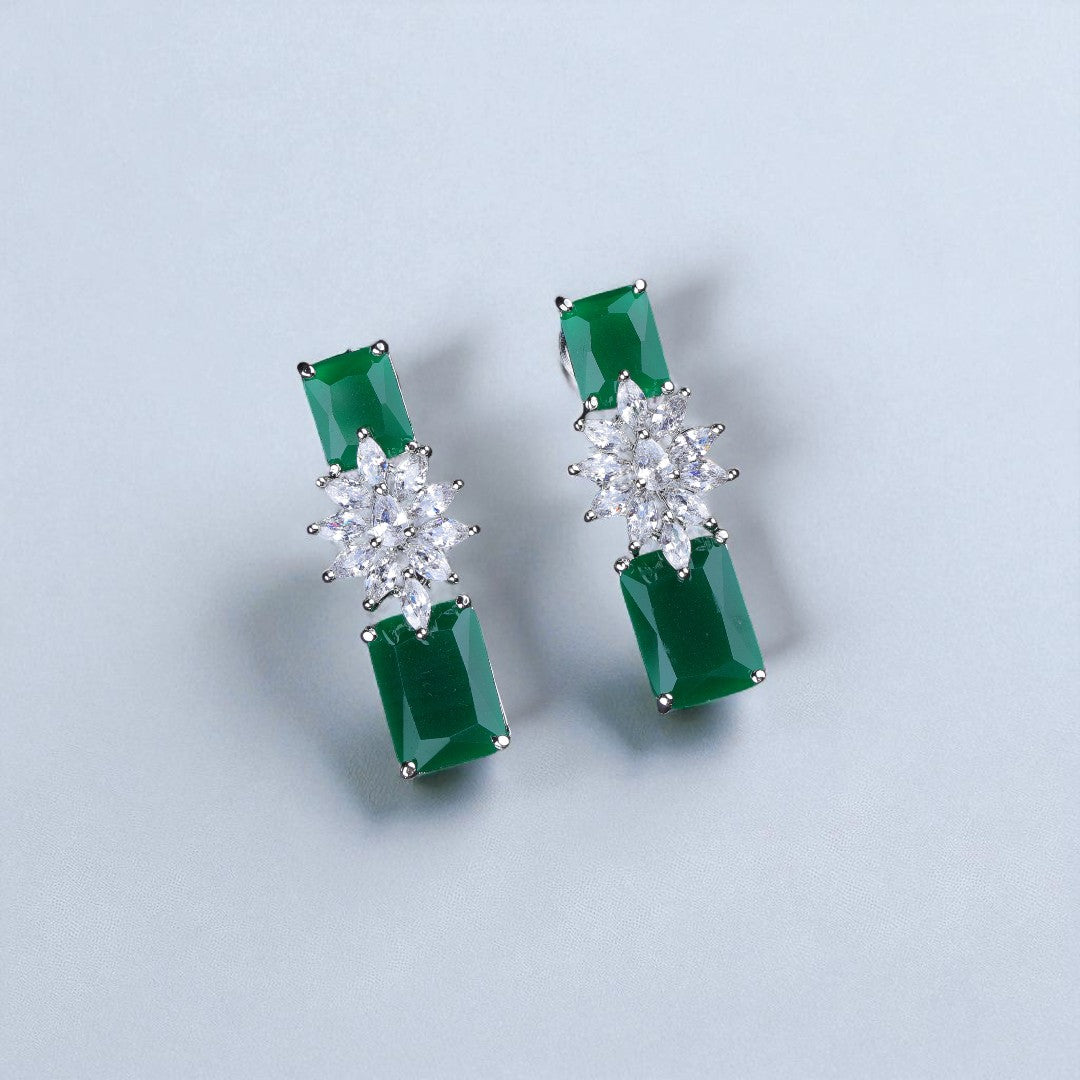 Chic Emerald Earrings