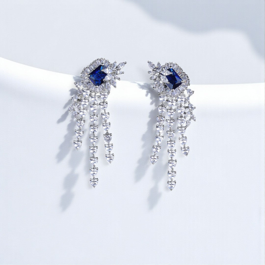 Azure Cascade Danglers