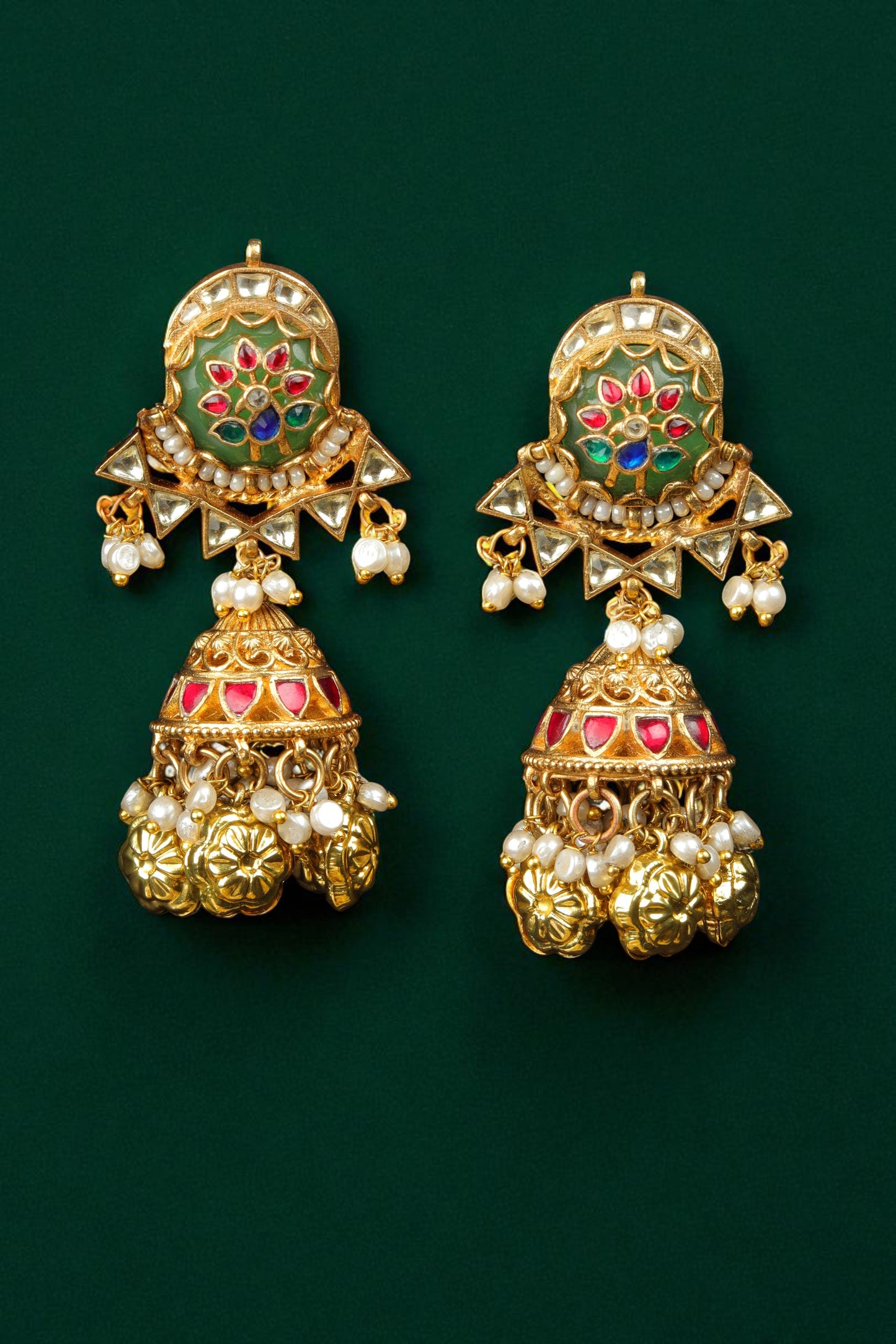 Vibrant Jadau Kundan Necklace Set