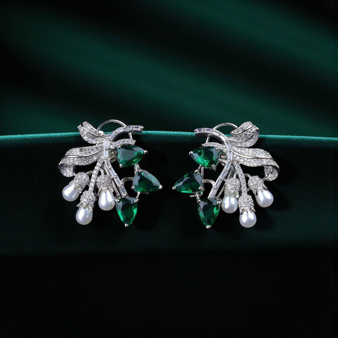 Emerald Bloom Earrings