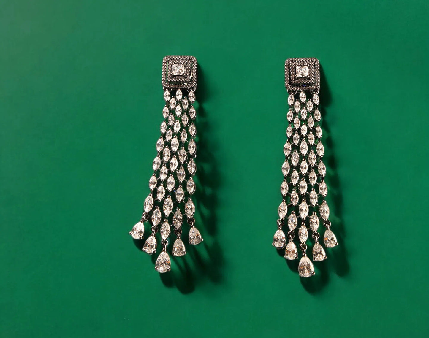 Classic SIlver Danglers Vogue