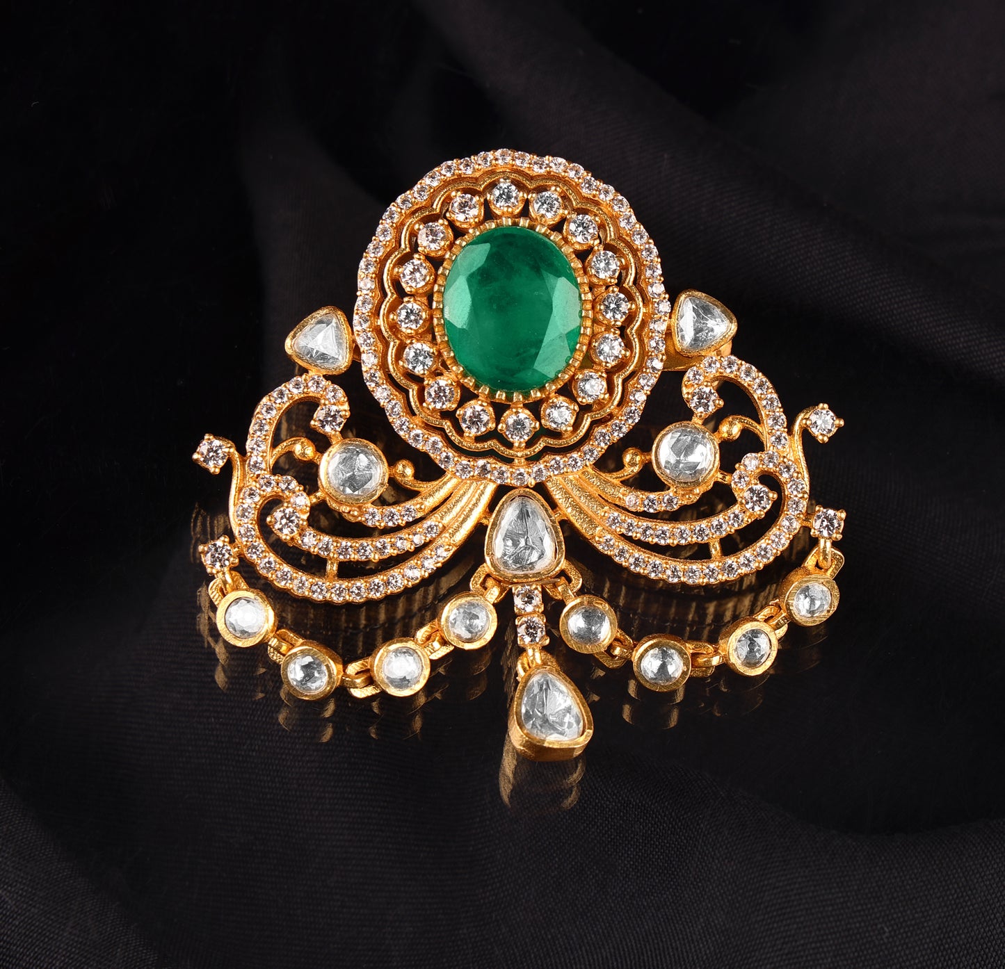 Stunning Emerald Brooch