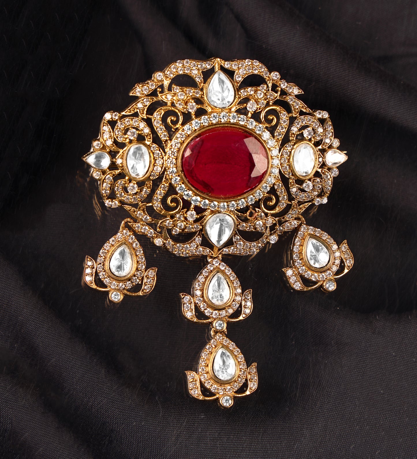 Radiant Red Brooch