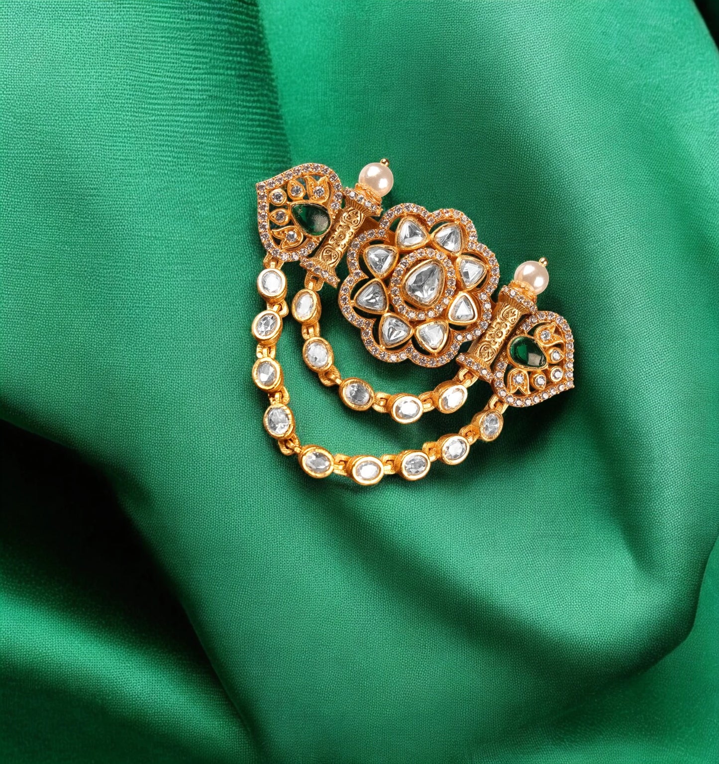 Royal Emerald Brooch