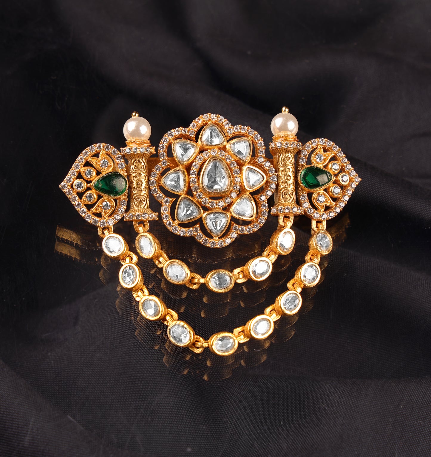 Royal Emerald Brooch