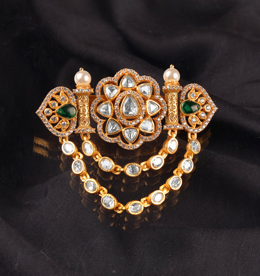 Royal Emerald Brooch