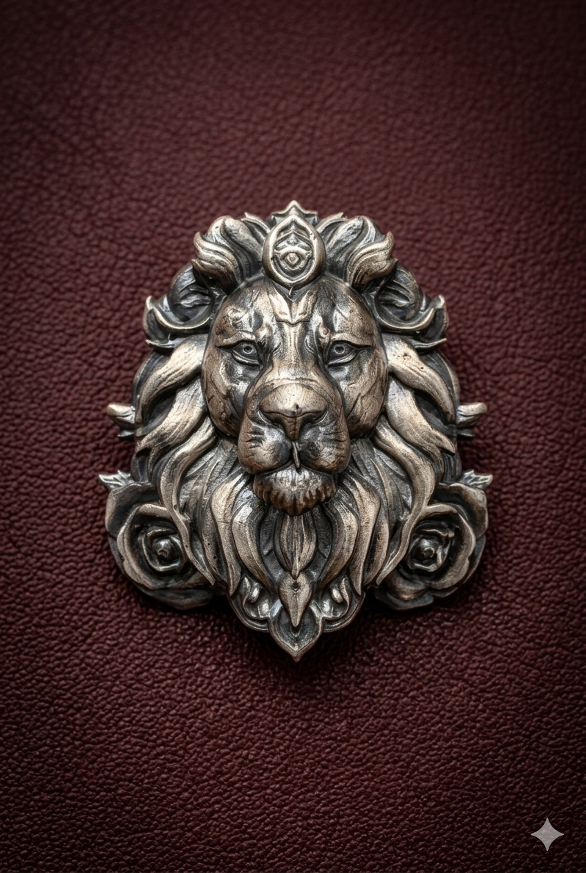 Pure SilverCrown Brooch