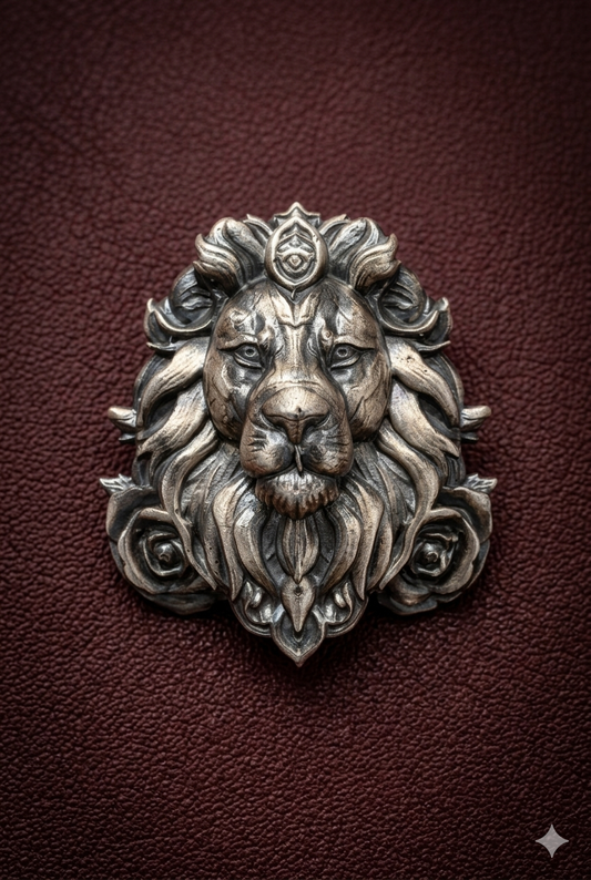 Pure SilverCrown Brooch