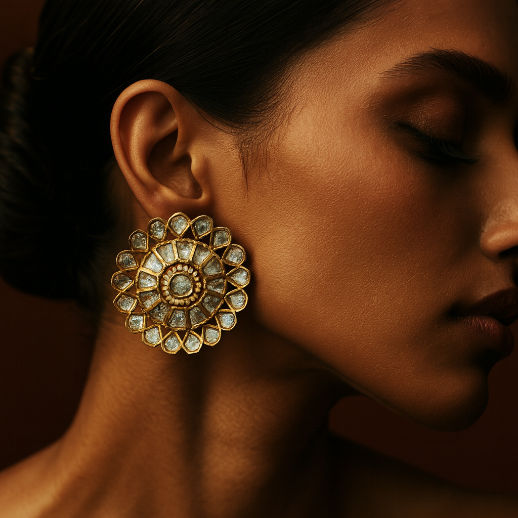 Statement Polki Studs