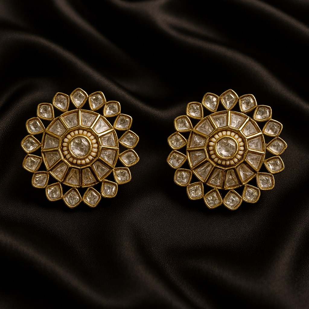 Statement Polki Studs