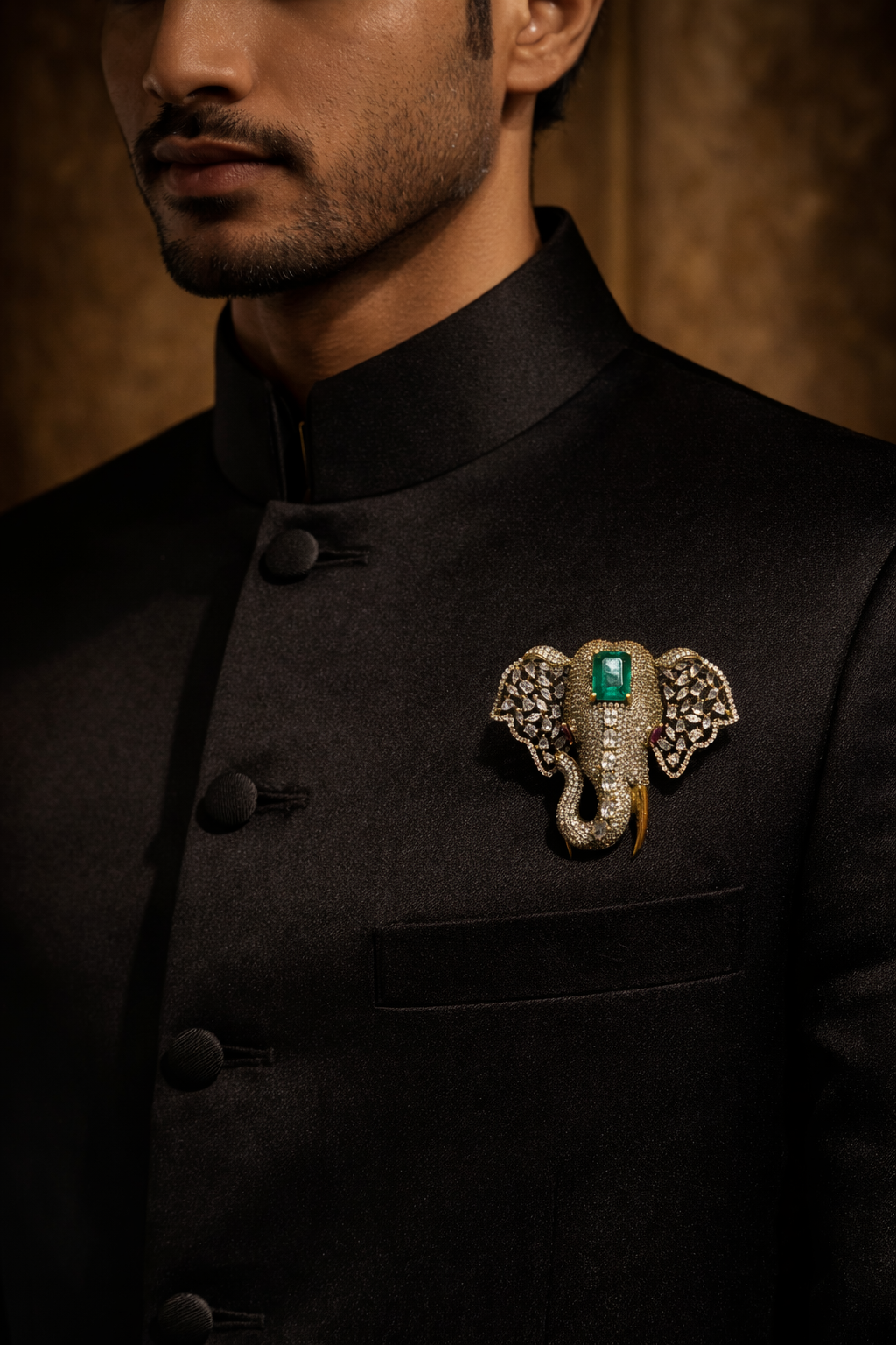 Royal Elephant Brooch
