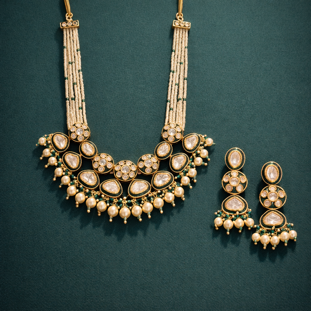 Polki Grace Necklace Set