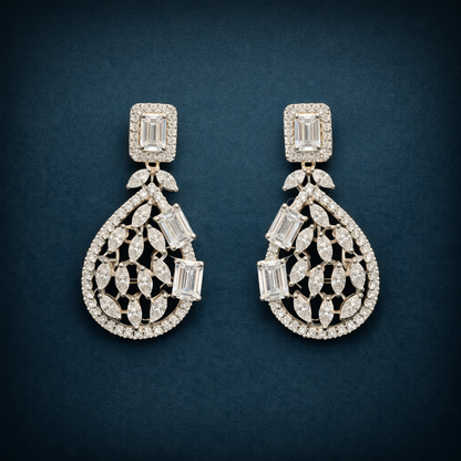 Pure Silver Drop Earrings