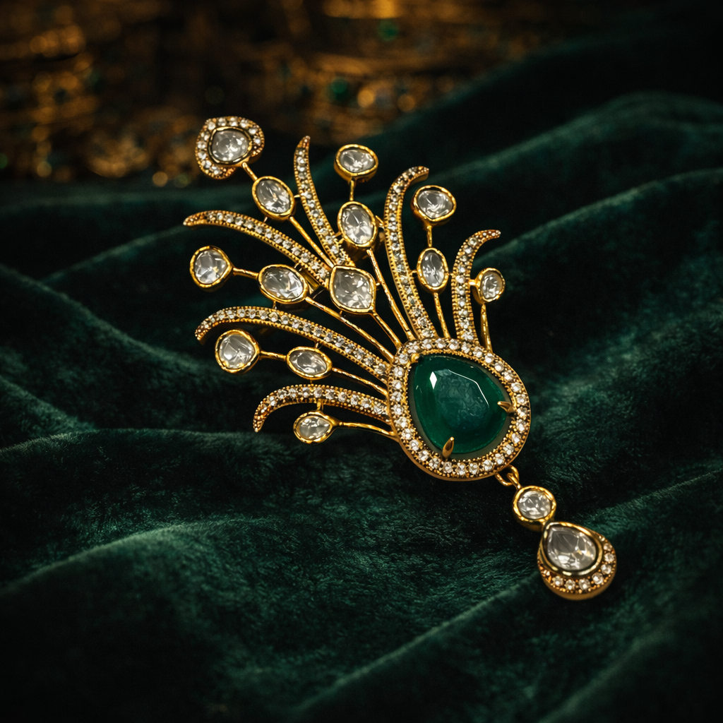 Golden Brilliance Brooch