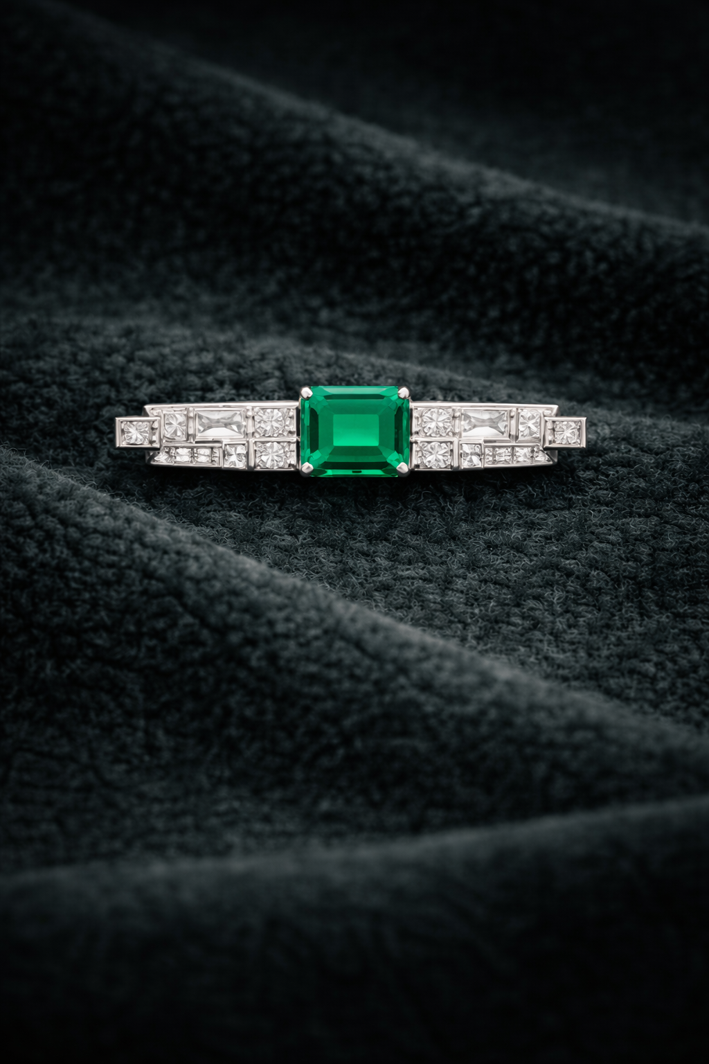 Pure Silver Regal Bar Brooch