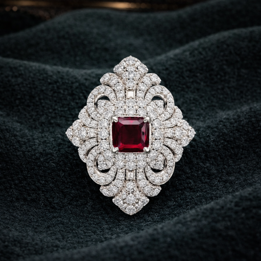 Pure Silver Majesty Brooch