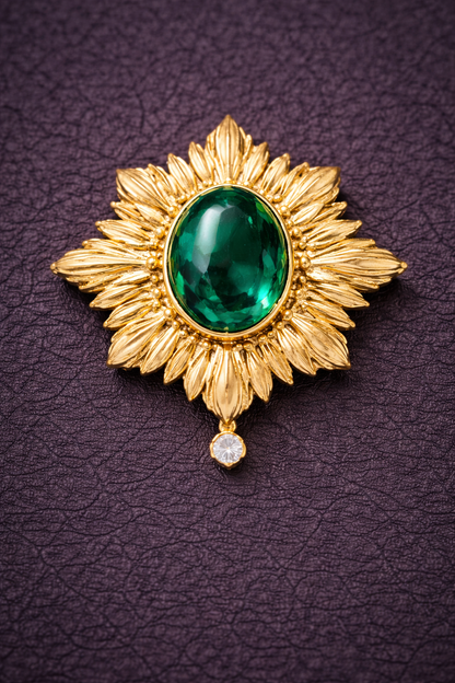 Pure Silver Verdant Allure Brooch