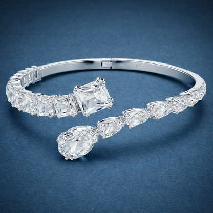 Pure Silver Twin Radiance Cuff