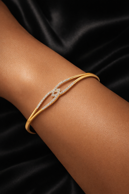 Pure Silver Blossom Bracelet