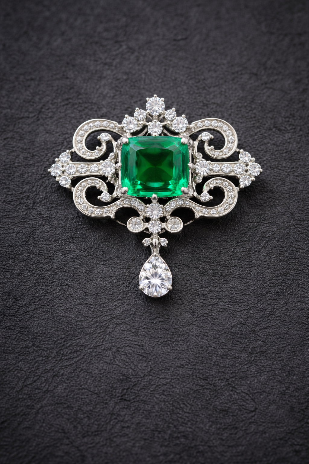 Pure Silver Regalia Brooch