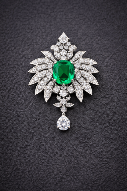 Pure Silver Insignia Brooch