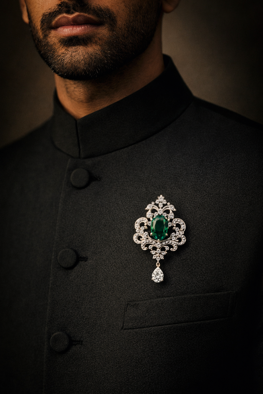 Pure Silver Grandeur Brooch