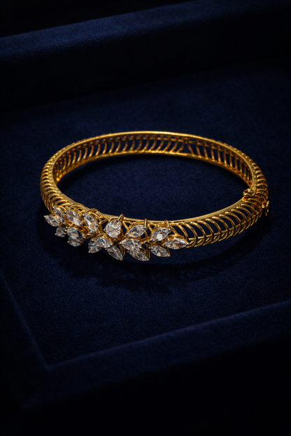 Pure Silver Floral Bloom Bracelet