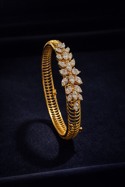 Pure Silver Floral Bloom Bracelet