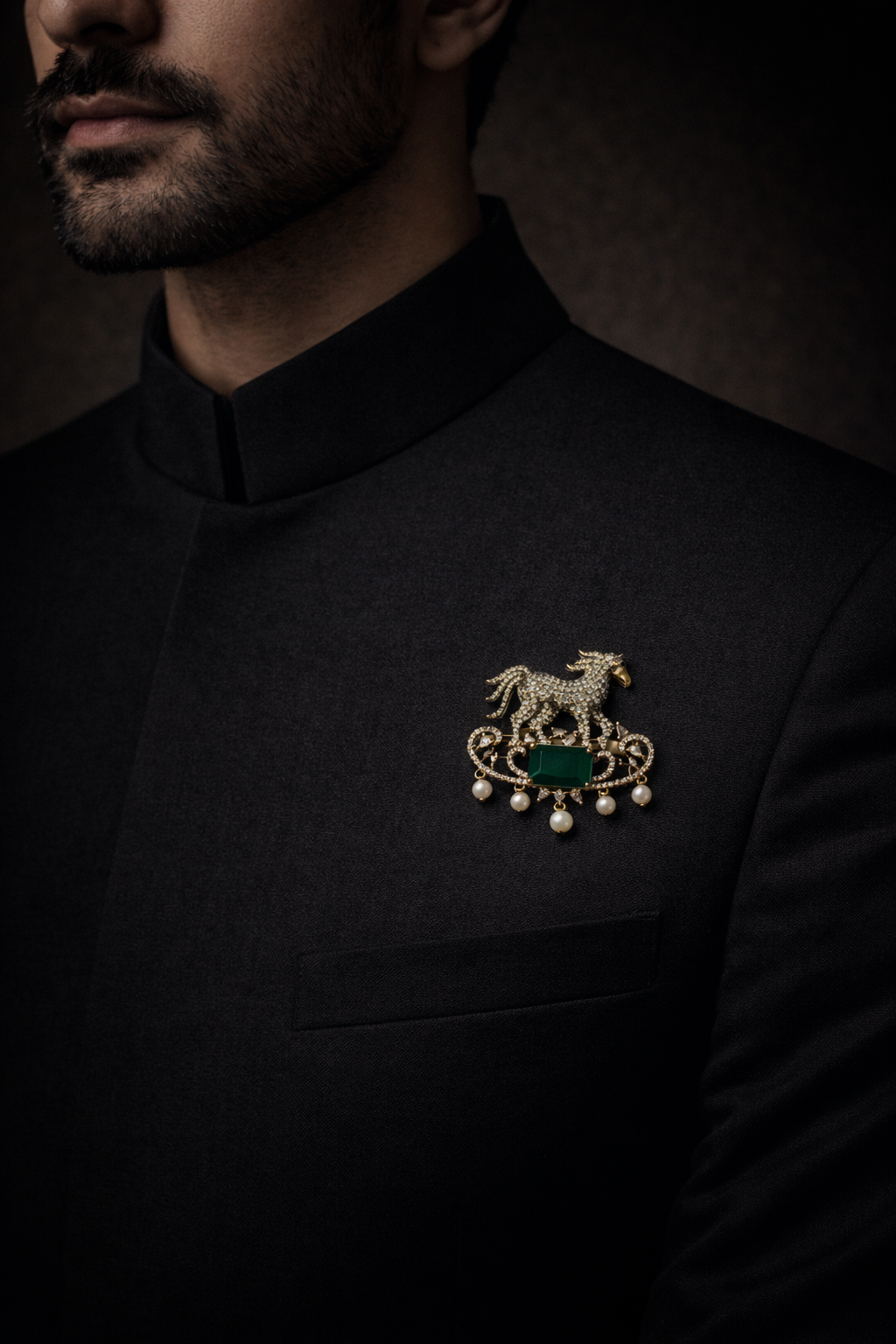 Elegant Stallion Brooch