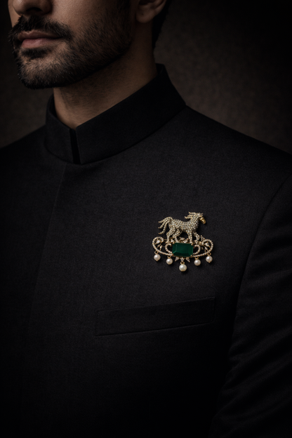 Elegant Stallion Brooch