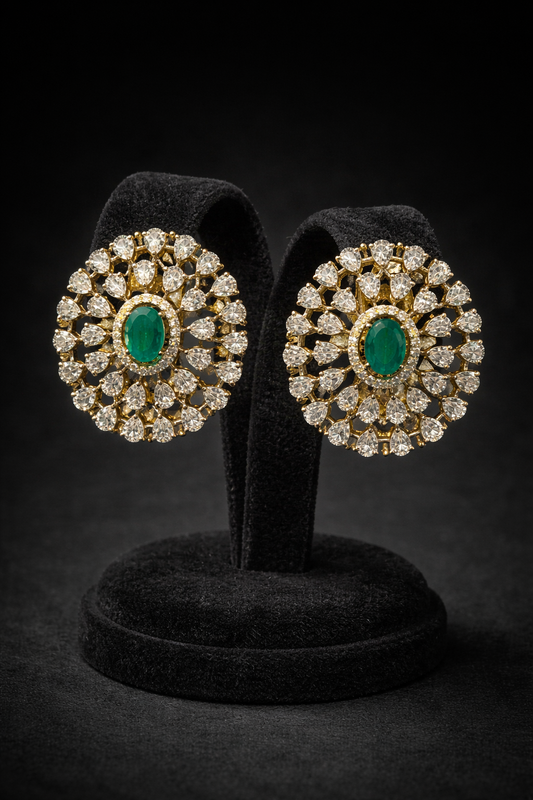 Pure Silver Sunburst Studs