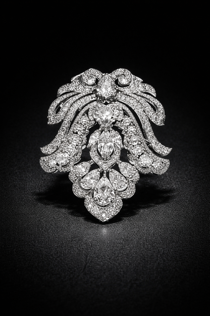 Pure Silver Imperial Constellation Brooch