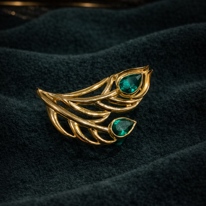 Golden Leaf Brooch